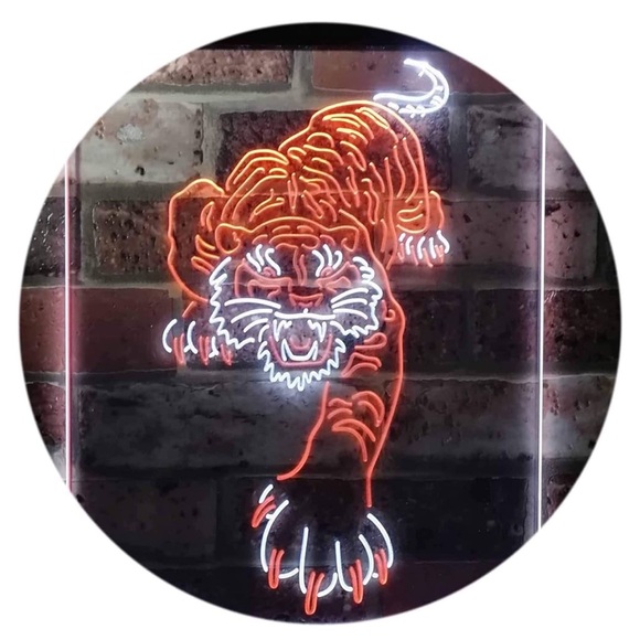 Neon LED Light Tiger Sign 8.5” x 12” - Picture 7 of 8